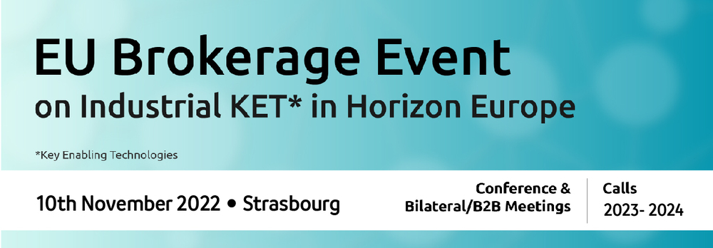 10-25/11 EU Brokerage Event on KET* in Horizon Europe
